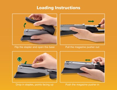 Bostitch Desktop Stapler with 70% Post Consumer Recycled Content, 20-Sheet Capacity, Staples Included, Black/Gray