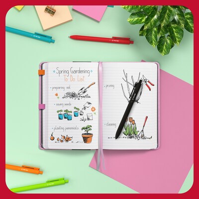 TRU RED™ 5.5” x 8 Medium Flexible Cover Narrow Ruled Journal, Mauve (TR61956)
