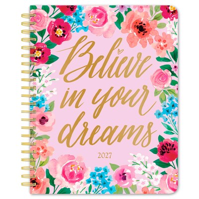 2027 BrownTrout Floral Inspirational 6.5 x 7.8 Calendar Year Weekly Standard Planner, Multicolor (9798330713042)