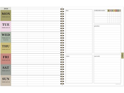 2023-2024 TF Publishing Be Kind 9 x 11 Academic Weekly & Monthly Planner, Paperboard Cover, Multic