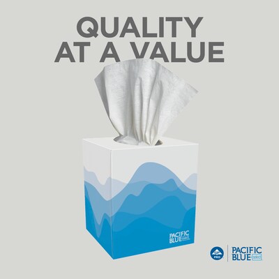 Pacific Blue Select Facial Tissue, 2-ply, 100 Tissues/Box, 36 Boxes/Pack (46200)