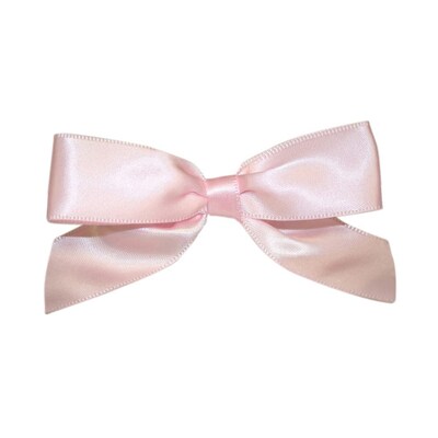 JAM Paper Satin Bows, Light Pink, 100/Pack (52640349209)