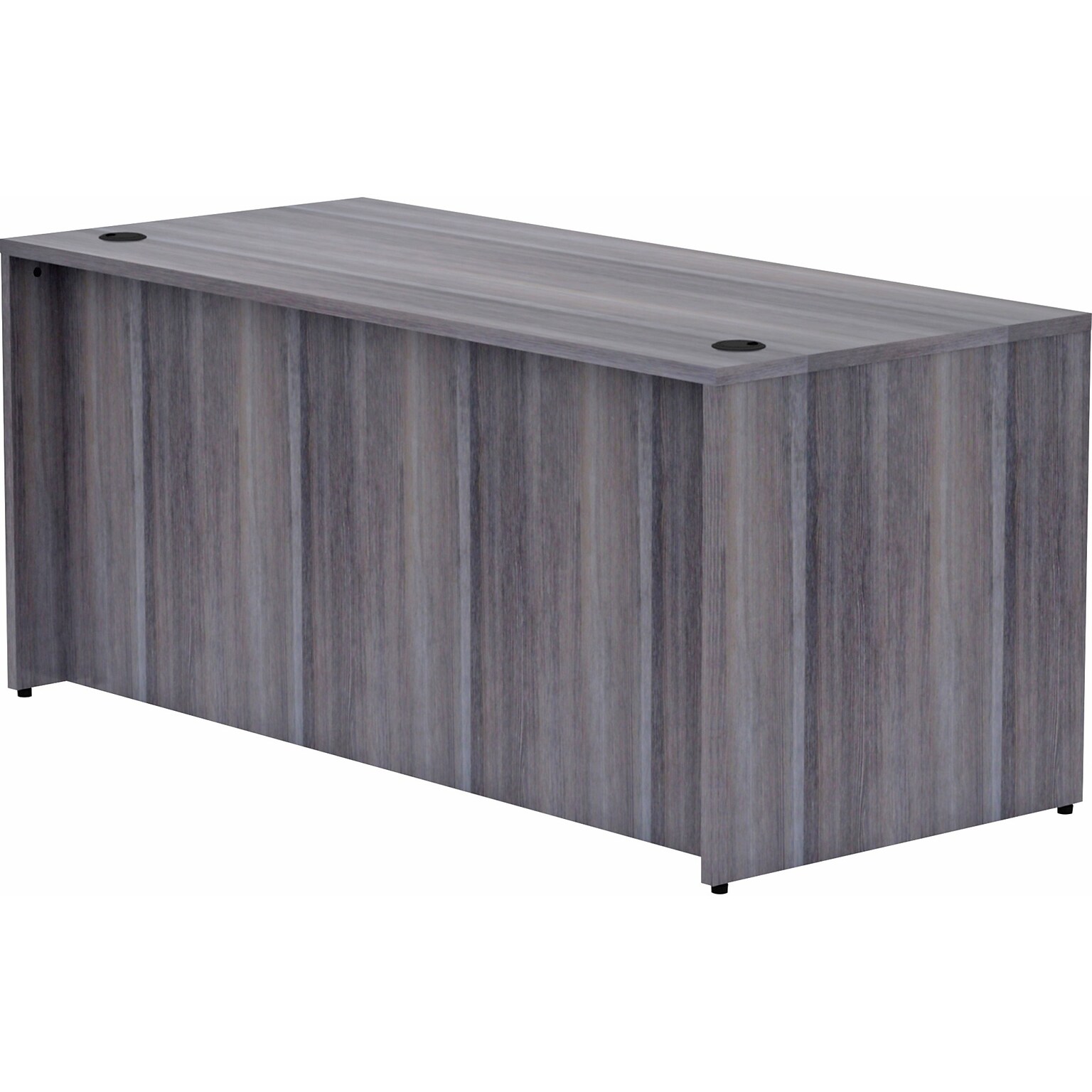 Lorell Essentials Series 66 W Rectangular Desk Shell, Weathered Charcoal (LLR69546)