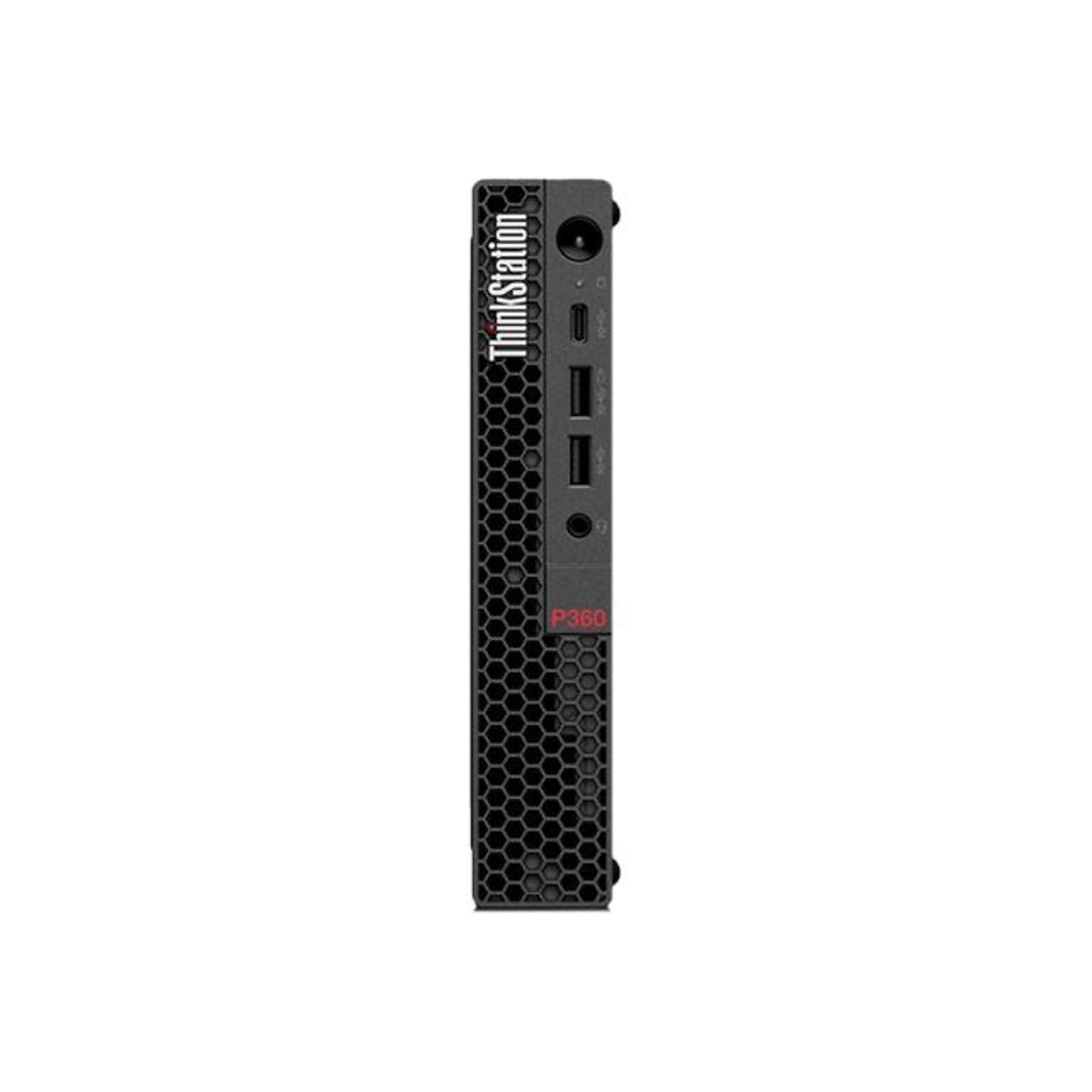 Lenovo ThinkStation P360 Desktop Computer, Intel Core i5-12500, 16GB Memory, 512GB SSD (30FA001CUS)