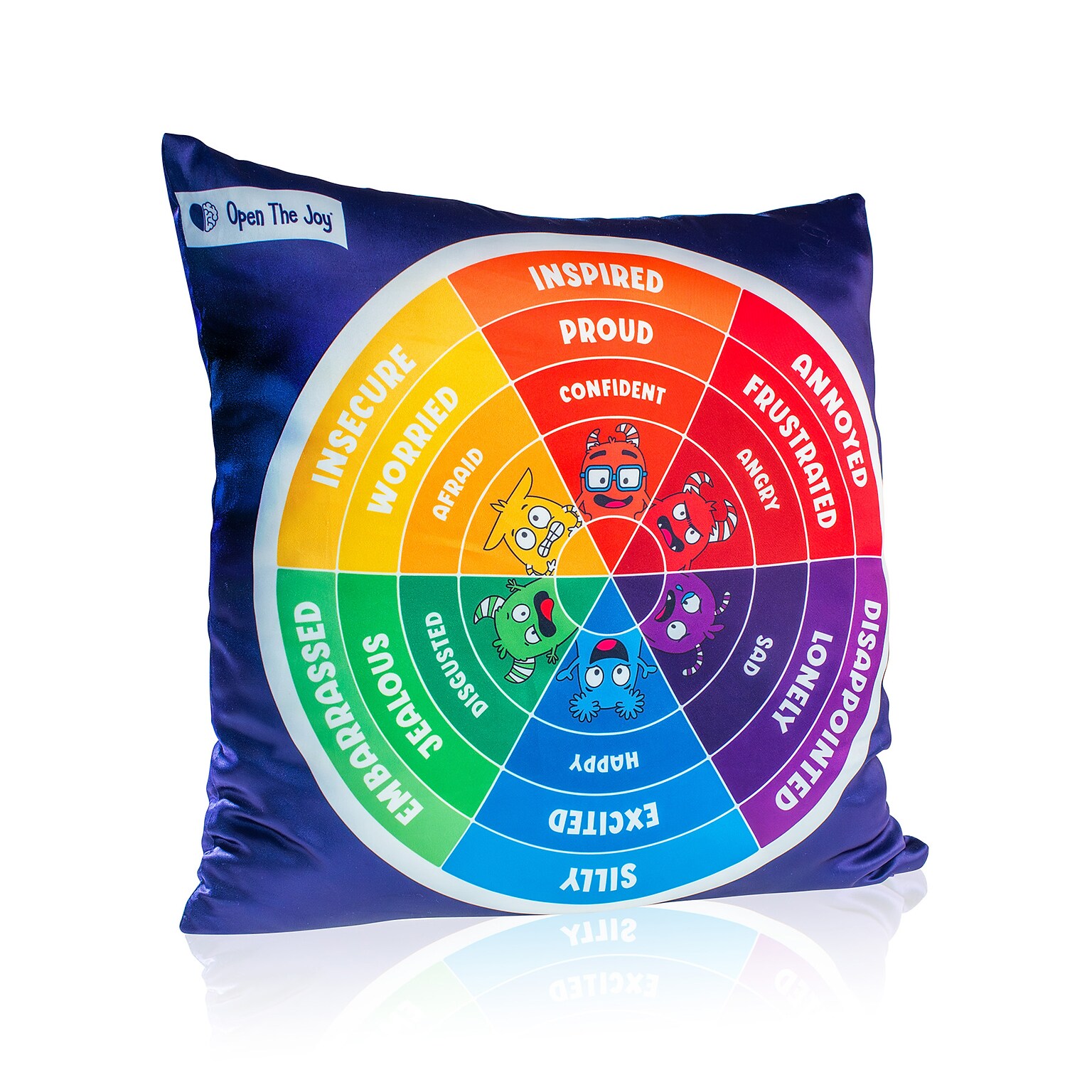 Open the Joy Weighted Emotions Wheel Pillow, Multicolored (OTJ1SWHEELPILL)