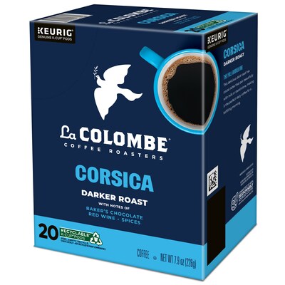 La Colombe Corsica Coffee Keurig® K-Cup® Pods, Dark Roast, 20/Box (5000380614)