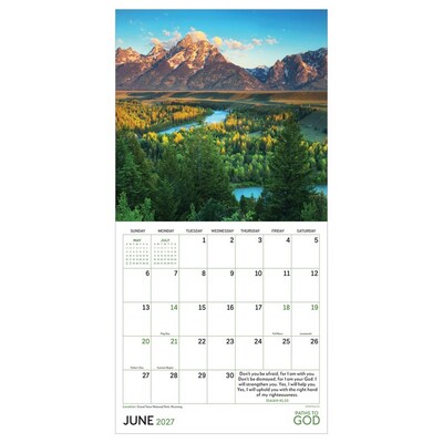 2027 TF Publishing Paths to God 7" x 7" Monthly Wall Calendar, Multicolored (27-2005)