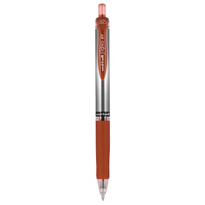 uniball Signo RT Gel Pens, Medium Point, 0.7mm, Red Ink, Dozen (65942)