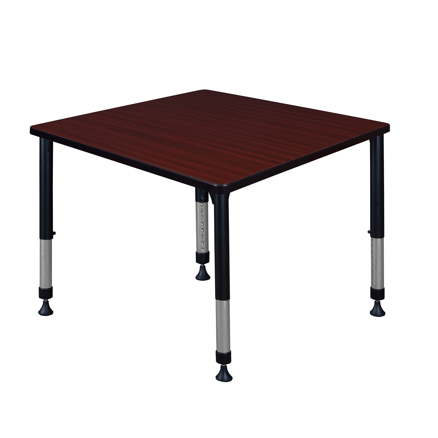 Regency Square Activity Table, 36 x 36, Height Adjustable, Mahogany (TB3636MHAPBK)