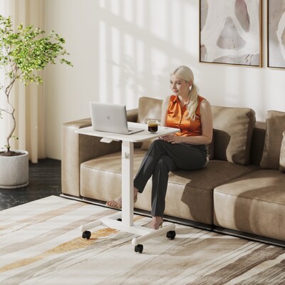 Flexispot Mobile Table Cart, White (MT3W-E)