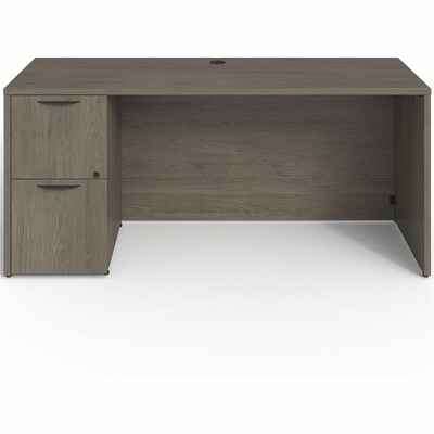 Lorell Prominence 2.0 Left-Pedestal Credenza (LLRPC2466LGE)