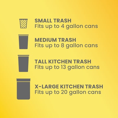 Glad ForceFlex Tall Kitchen Drawstring Trash Bags, 13 Gallon, Gain Lavender with Febreze Freshness, 110 Count (79157)