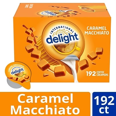 International Delight Singles Caramel Macchiato Liquid Creamer, 0.44oz., 192/Carton (136678)