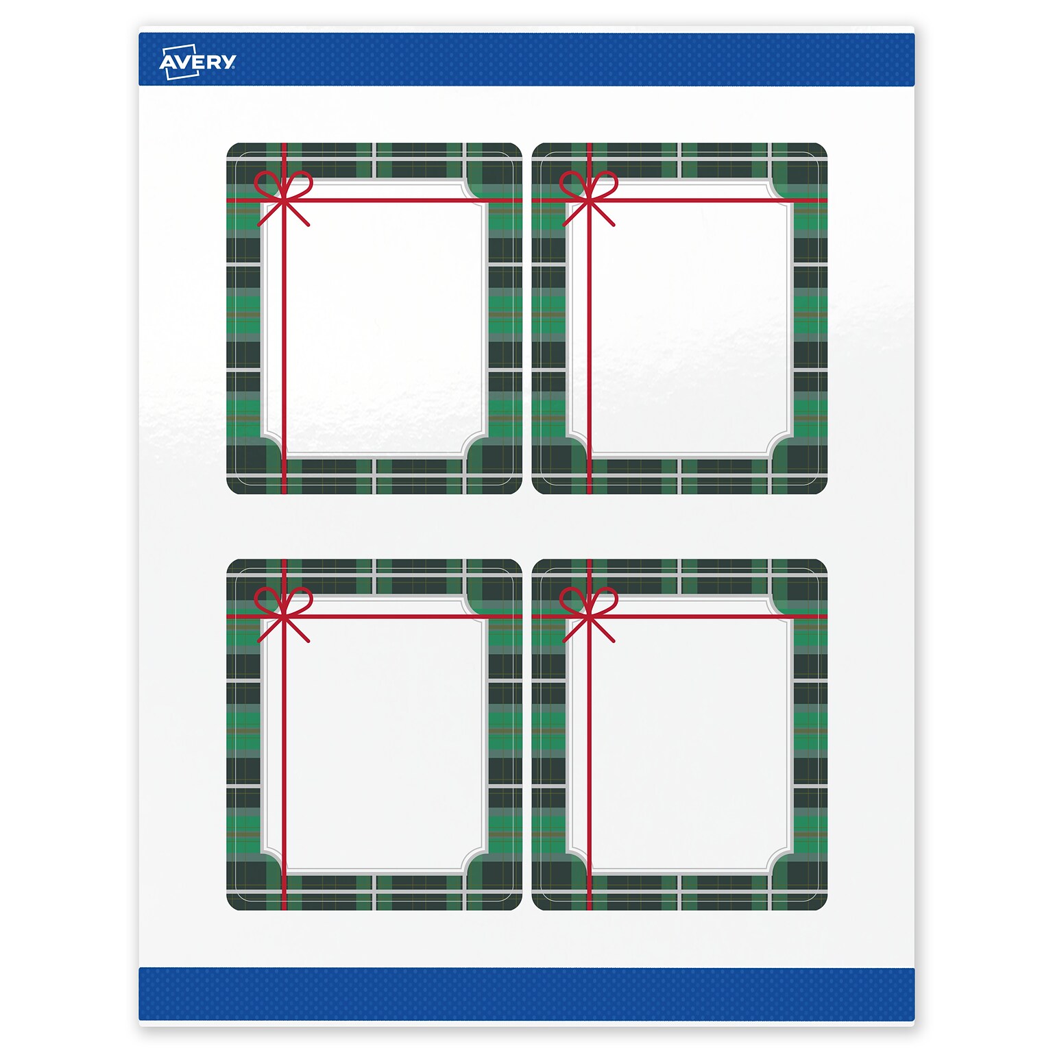 Avery Rectangle Multipurpose Labels, 4 x 3-1/3, White, 40/Pack (19479370406)
