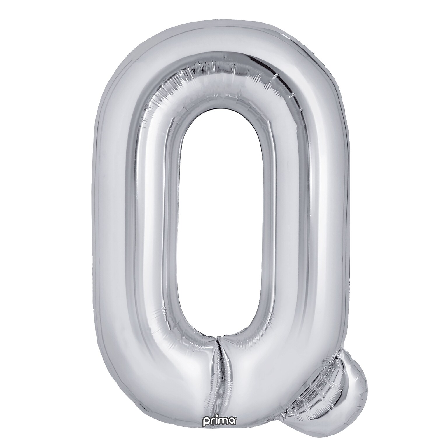 Party City (Air-Filled) 16 Q Foil Letter Balloon, Silver, 2/Pack (AM60050367-18)