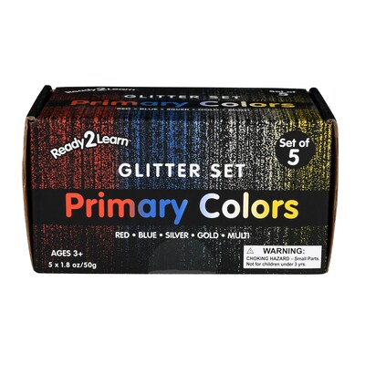 Ready2Learn Glitter, Assorted Colors, 5/Pack (CE-10149)