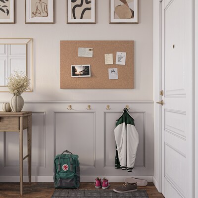 U Brands Cork Bulletin Board, Frameless,  3 x 2 (2875U00-01)