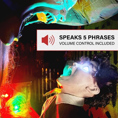 Haunted Hill Farm 7 ft. Motion-Sensor Soul Harvester Halloween Animatronic by Tekky (HHSOULHARVSTR-1FLSA)