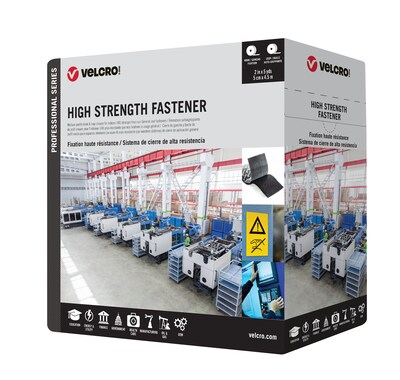 Velcro Professional Series High Strength Hook and Loop Roll Fastener, 2 x 15, Black (31307)