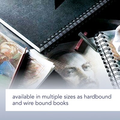 Canson Artist Series 6" x 6" Wire Bound Sketch Art Book, 80 Sheets/Book, 3/Bundle (MCX100510426-3)
