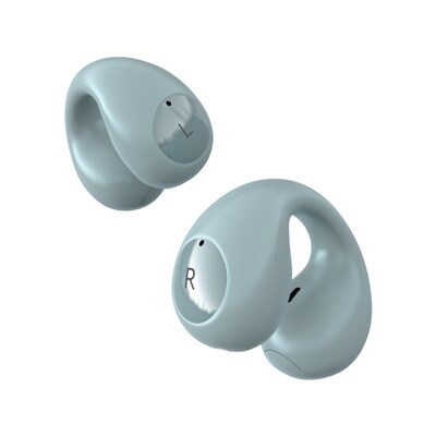 echelon Echo Open Earbuds True Wireless Open-Ear Clip-On Design, IPX5 Water Resistant Blue