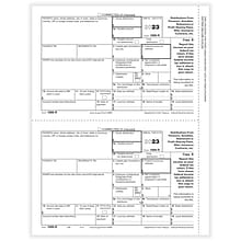 ComplyRight® 2023 1099-R Tax Form, Recipient Copy B, 2-Up, 50/Pack (514150)