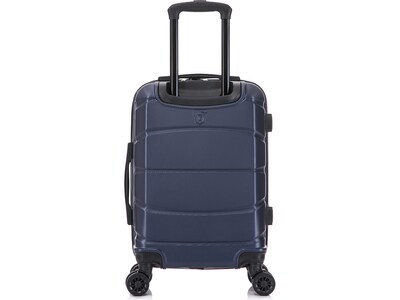 DUKAP Sense 20" Hardside Suitcase, 4-Wheeled Spinner, TSA Checkpoint Friendly, Blue (DKSEN00S-BLU)