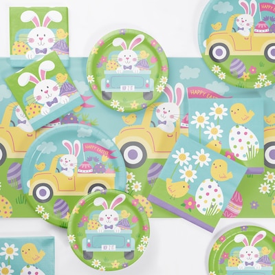 Creative Converting Hippity Hoppity Easter Tableware Kit, Serves 8 (DTC9197E2A)