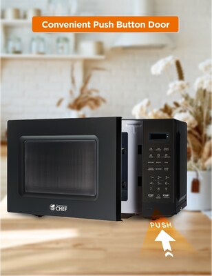 Commercial Chef 0.7 Cu. Ft. Countertop Microwave, Black (CHM7MB)