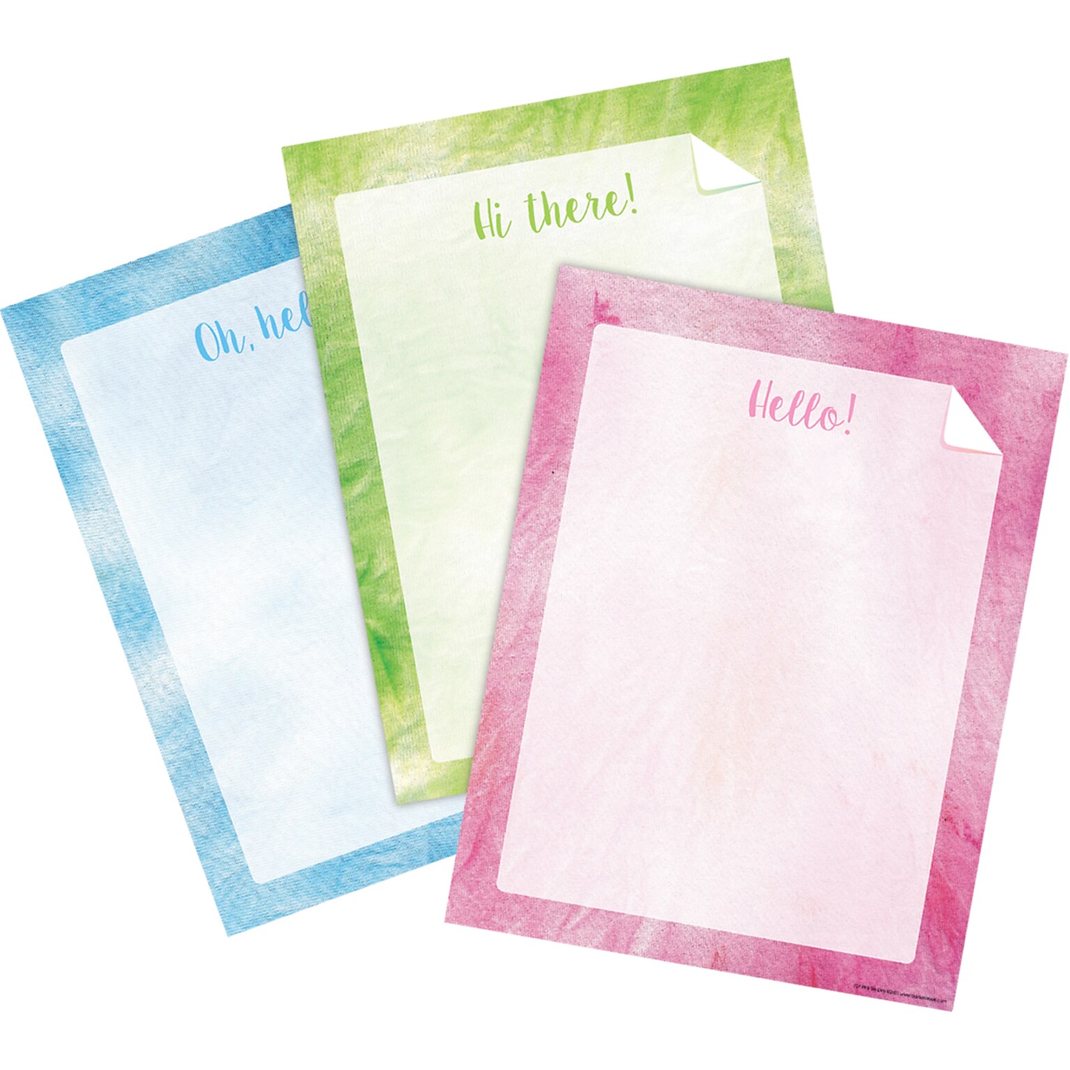 Barker Creek Tie-Dye & Ombré Computer Paper, 8.5 x 11, 60 lbs., Assorted Colors, 150 Sheets/Pack (4328)