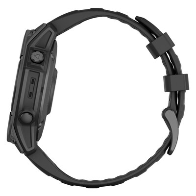 Garmin fenix E AMOLED Multisport GPS Smartwatch, Slate Gray & Black, 47mm (GRM0302503)