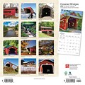 2023 BrownTrout Covered Bridges 12 x 24 Monthly Wall Calendar, (9781975451530)