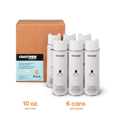 Coastwide Professional Air Freshener Aerosol, Fresh Linen, 10 Oz., 6/Carton