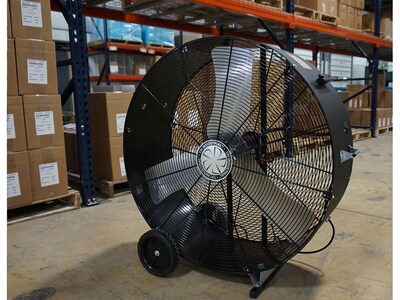 TPI PBX Series 48" Industrial Portable Floor Fan, 1-Speed, Black (08211602)