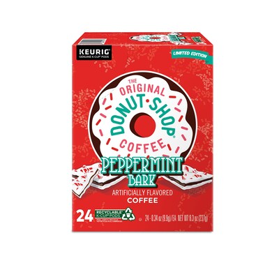 The Original Donut Shop Peppermint Bark Coffee Keurig® K-Cup® Pods, Light Roast, 24/Box (5000201015)