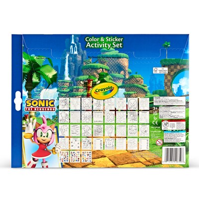 Crayola Color & Sticker Sonic Activity Book, 32 Pages, 2/Bundle (BIN040859-2)