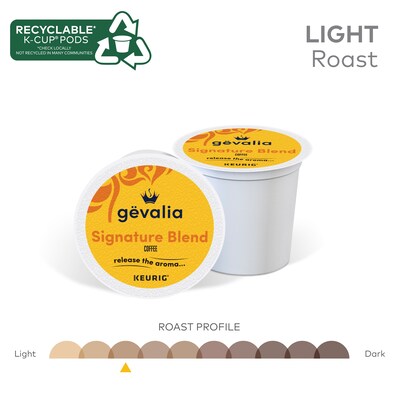 Gevalia Signature Blend Coffee Keurig K-Cup Pod, Light Roast, 88/Box (5305CT)