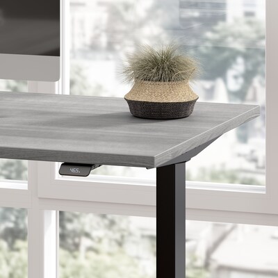 Bush Business Furniture Move 60 Series 72"W L Shaped Adjustable Standing Desk, Platinum Gray (M6SL7278PGBK)
