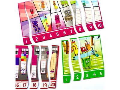 hand2mind Numberblocks Sequencing Puzzle Set (95403)