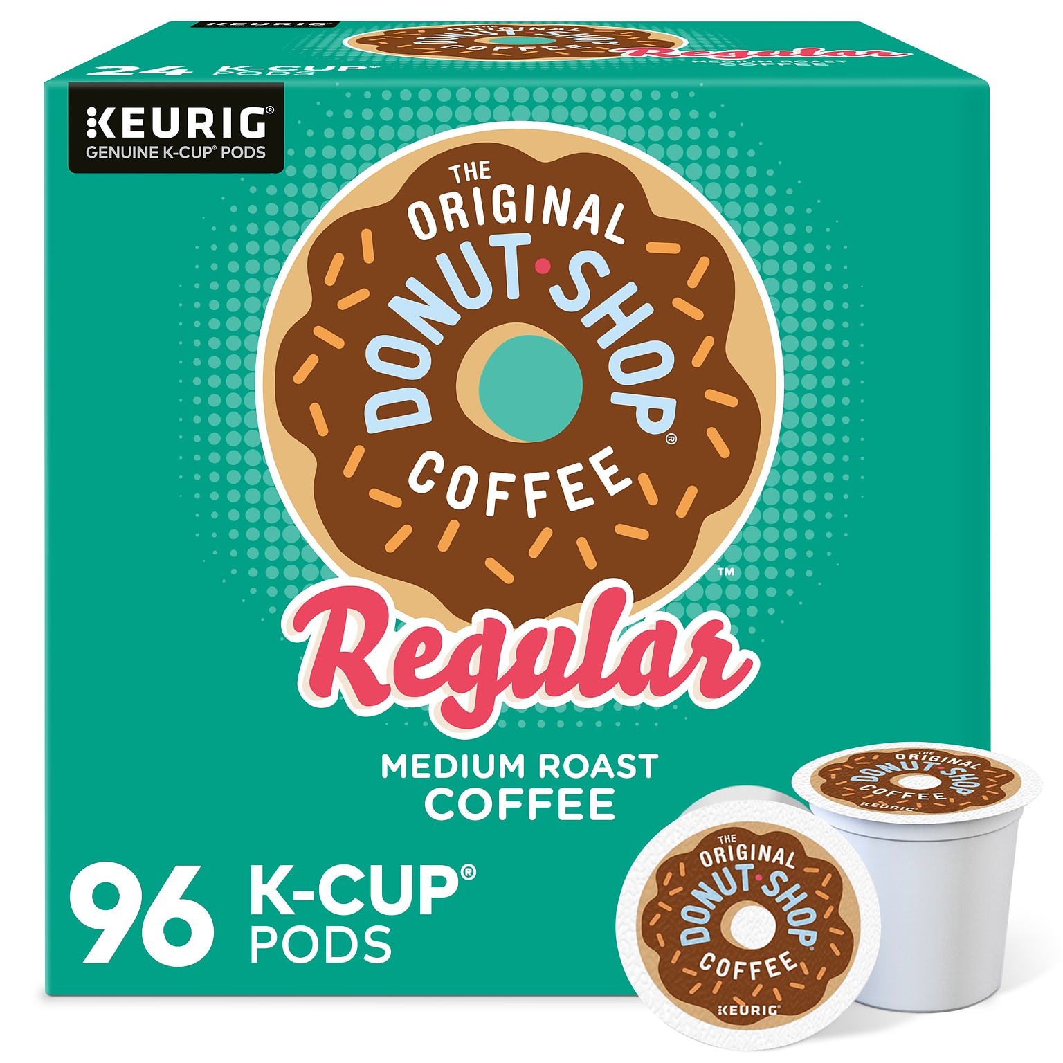 The Original Donut Shop Coffee Keurig® K-Cup® Pods, Medium Roast, 96/Carton (60052-101)