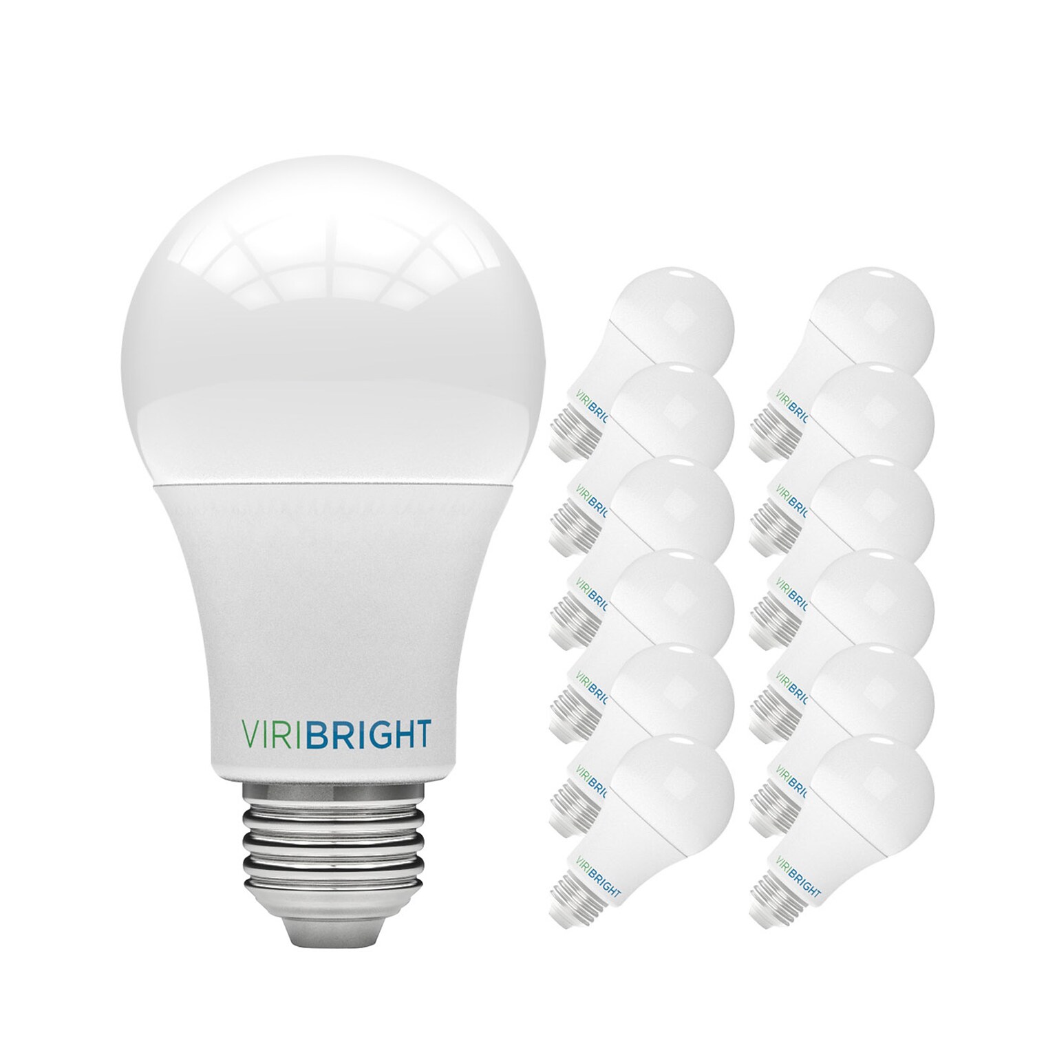 Viribright 9 Watts Daylight LED Household Bulb, 12/Box (65K/640340/4/3)