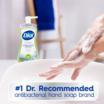 Dial Antibacterial Foaming Hand Soap, Fresh Pear Scent, 8/Carton (017000347219)