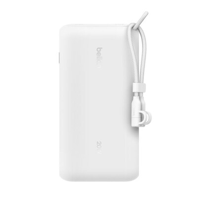 Belkin BoostCharge Power Bank, 20K, White (BPB028FQWH)