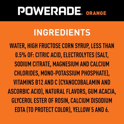 Powerade Orange Sports Drink, 20 oz., 24 Bottles/Pack (49000147148)