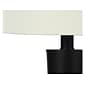 Monarch Specialties Inc. Incandescent Table Lamp, Matte Black/Ivory, 2/Set (I 9643)