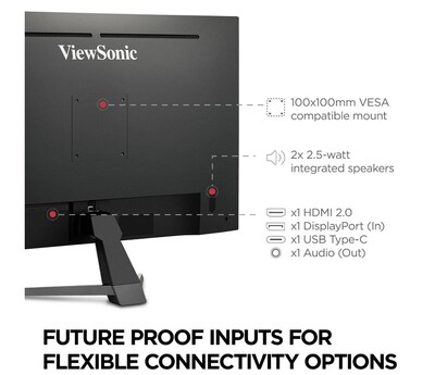 ViewSonic 32" 4K Ultra HD 60Hz LED Monitor, Black (VX3267U-4K)