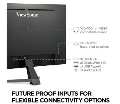 ViewSonic 32" 60 Hz Monitor, Black (VX3267U-4K)