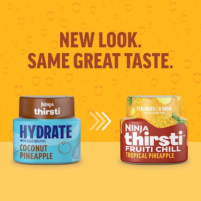 Ninja Thirsti Sugar-Free HYDRATE Variety Pack Drink Mix Drops w/Electrolytes, 2.07 oz., 3/Pack (WCFV2)