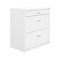 Space Solutions 3-Drawer Lateral File Cabinet, Letter/Legal Size, Lockable, 31.88H x 30W x 17.63D