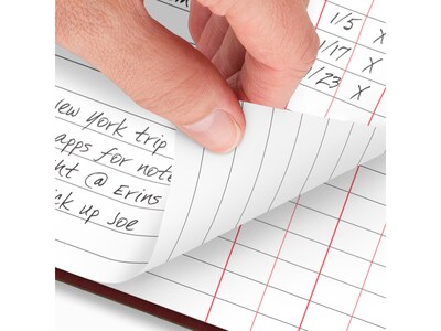 AT-A-GLANCE Standard Hardcover 2025 Daily Diary, 7.75" x 12", Ruled, Red (SD377-13-25)